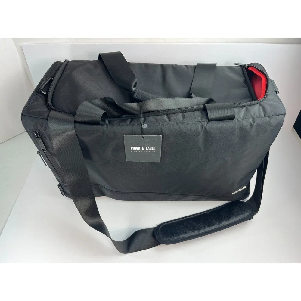 Private Label Black Limited Edition Duffle Sneaker Travel Bag